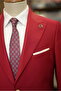 Men's Premium Suit Mono Collar Pleated Pants Italian Style Slim Fit Jacket Trousers - 4