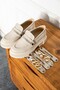 Aura Loafer Shoes with Three Different Accessories - Beige - 3