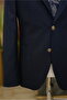 Men's Premium Suit Mono Collar Pleated Pants Italian Style Slim Fit Jacket Trousers - 4
