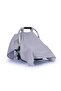 Stroller Cover and Nursing Bib Set of 2 Plain Gray Color 100% Cotton Muslin Fabric - 4