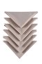 6 Pieces Beige (MILKY COFFEE COLOR) Fabric Serving-Presentation Napkin 1st Quality Duck Linen Fabric (DARK-FREE FABRIC) - 3