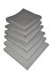 6 Pieces Gray Fabric Serving Napkin 1st Quality Duck Linen Fabric (DERTLESS FABRIC)