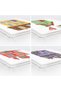 Set of 4 Colorful Houses Special Design Digital Printed Modern Zippered Chair Cushions - 5