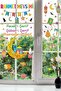 Colorful Three Months Ramadan Recep Shaban Ramadan Glass Wall Door Sticker Set - 2