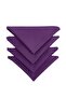4 Pieces Purple Color Fabric Serving-Presentation Napkin 1st Quality Duck Linen Fabric (DARK-FREE FABRIC) - 3