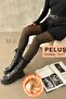 Penti Model Women's Black Skin-Looking Thick Thermal Leggings with Plush Inside - 6