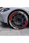 Falken Tire Lettering + Red Stripe Model 2.5 cm Original Rubber Compatible - 4