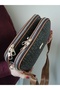 Women's Brown-tan 5 Compartment Cross Shoulder Bag -2053 - 4