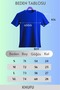 Blue Unisex Crew Neck Oversize T-Shirt - 4