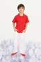 Boy's April 23 Show Costume Pants Short Sleeve Polo Neck Red T-shirt Set R24 - 2