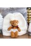 Trend Fashion Special Design Cute Plush Teddy Bear Boy Girl Unisex Children's Hat Cream Color Ecru Hat - 3