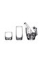 Sylvana Whiskey & Cocktail Glass & Ice Bucket Set 14 Pieces (6 Long & 6 Short & 1 Ice Container & 1 Tong) - 2