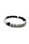 Howlite & Obsidian Natural Stone Bracelet 8mm
