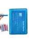 Premium Vinlex Leather Passport Case Passport Cover + Neon Blue Multi-Eye Unisex Wallet Card Holder - 4