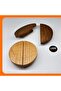 Wooden Luxury Circle Small (14CM DIAMETER) Cabinet and Drawer Handle (32 MM COMPATIBLE) with Fence