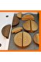 Wooden Luxury Circle Small (14CM DIAMETER) Cabinet and Drawer Handle (32 MM COMPATIBLE) with Fence - 2