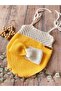 Hand Knitted Yellow Strap Baby Girl Salopet Set - 3