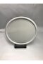 30 Cm Matte Gray Metal Round Tea, Coffee, Cake Serving Tray Decorative Presentation Tray - 2