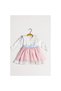 Margaret Long Sleeve Girl's Blue Ribbon Scallop Dress White Pink Birthday Scallop Dress - 4