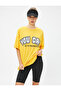Oversize Sports T-Shirt Slogan Printed