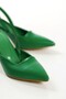 GREEN SKIN WOMEN'S DECOLTE HEELED STILETTO SHOES - 3