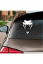 Snake Head Car Sticker 16x20 Cm White - 2