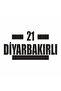 21 Diyarbakırlı Car Sticker 16x9 Cm Black