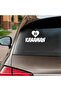 70 Karaman Car Sticker with Heart 20x15 Cm White - 2