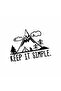 ملصق سيارة للتخييم من Keep It Simple مقاس 17x13 سم باللون الأسود