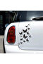 Flying Butterflies Car Sticker 13x21 Cm Black - 2