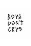 Boys Dont Cry Car Sticker 15x17 Cm Black