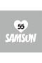 55 Samsun Car Sticker with Heart 20x15 Cm White