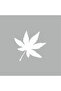6 Leafy Leaf Car Sticker 15x15 Cm White
