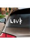Love Guns Sticker 20x10 Cm White - 2