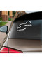 Mersin Map Car Sticker 17x12 Cm White - 2