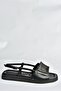 Black Buckle Casual Women's Sandals P252151509 - 6
