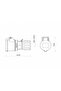 مقبس تمديد 3X16A IP 44 220 فولت BC1-1403-2312 - 2