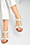 White Low-Sole Daily Women's Sandals M258315709 - 5