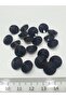 12mm Round Conical Stone - Black (50 PCS) - 2