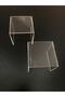 Transparent Plexi Riser Display Stand 8x8 Cm Bathroom Kitchen Organizer, Spice Stand - 4