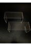 Transparent Plexiglas Riser Display Stand 10x10 cm, Set of 2 - 5
