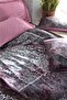 Lanza - Dusty Rose Digital Satin Double Duvet Cover Set - 2