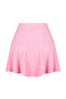 Pembe Düz Yüksek Bel Mini Eteği Fırfırlı Örme Şort Etek TWOSS21SR0621 - 8