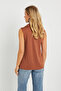 Women's Polo Neck Blouse Almond AYD276 - 6