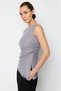 Blouses - Gray - Slim