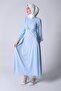 Women's Laced Front Long Tulle Dress - 2