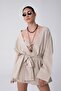 Maia Linen Kimono Beige