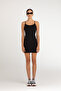 Soft Touch Rope Strap Mini Dress Black - 2