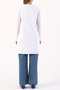 White 100% Cotton Single Jersey Tunic - 3