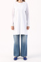 White 100% Cotton Single Jersey Tunic - 4